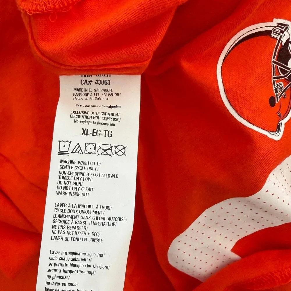 Nike Cleveland Browns Nick Chubb 24 Kids XL 18/20 Orange NFL T-Shirt